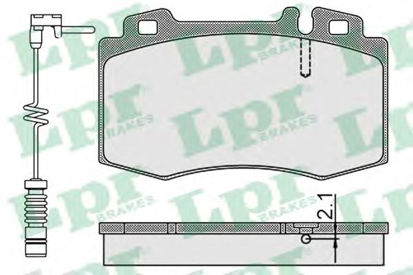 LPR 05P899B Brake Pad Set, disc brake